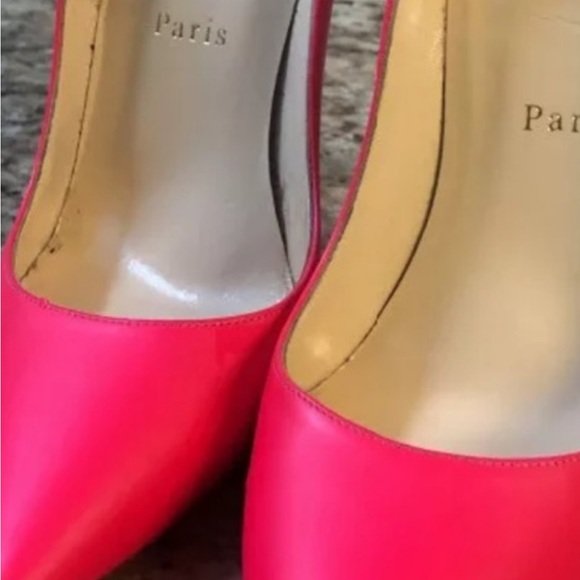 Christian louboutin 120 calf Fuschia Pink 39.5 - Picture 7 of 10